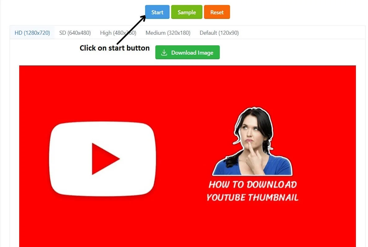 how to use youtube thumbnail downloader step4